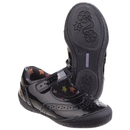 Hush Puppies Rina Junior Patent Mädchenschuhe Aus Schwarzem Lackleder - Image 3