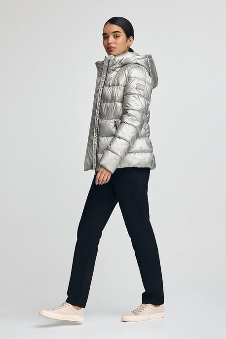 Jacke Silvon silberfarben mit Polo Club-Logo - Image 4