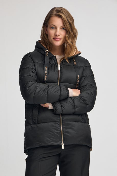 Jacke Ingrid schwarz mit Polo Club-Logo - Image 1