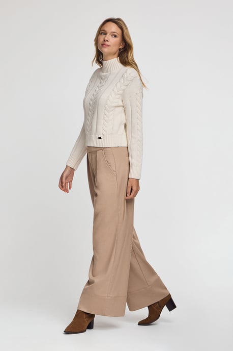 Grobstrick-Pullover Serena ecru - Image 4