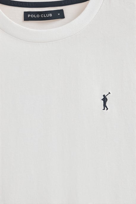 Zweierpack Herren-T-Shirts weiß und schwarz mit langen Ärmeln und gesticktem Rigby Go-Logo - Image 3