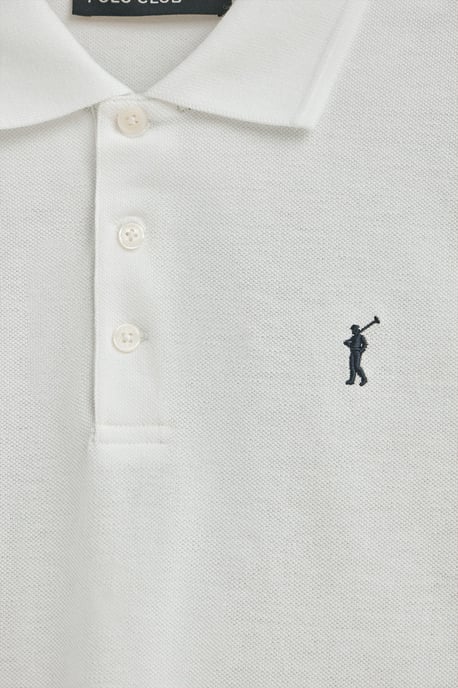 Dreierpack Herren-Poloshirts marineblau, weiß und schwarz aus Pikee mit gesticktem Rigby Go-Logo - Image 3