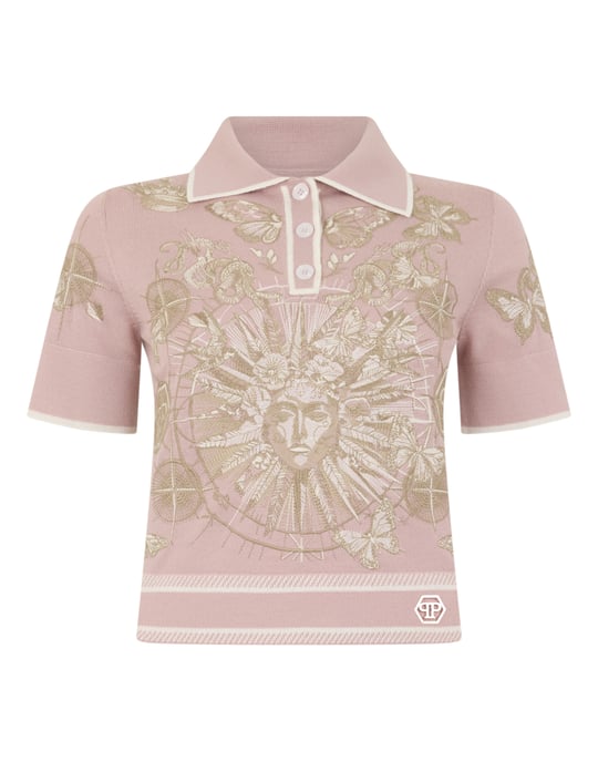 Polo Shirt Butterfly Tattoo - Image 1