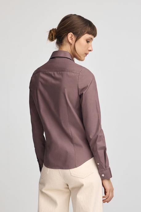 Hemd rosa taupe im Slim Fit mit Rigby Go-Logo - Image 4