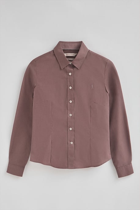 Hemd rosa taupe im Slim Fit mit Rigby Go-Logo - Image 5