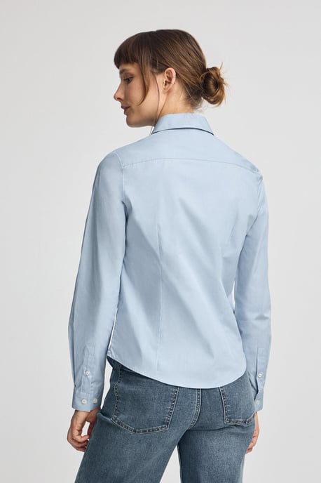 Hemd hellblau im Slim Fit mit Rigby Go-Logo - Image 4