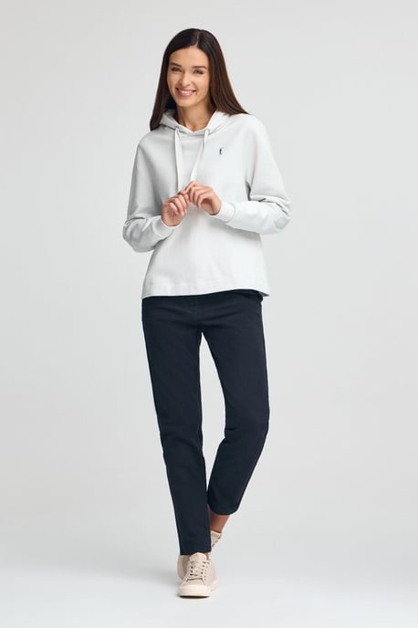 Sweatshirt eisblau mit Kapuze und Rigby Go-Logo - Image 3