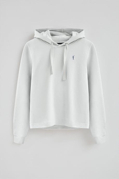 Sweatshirt eisblau mit Kapuze und Rigby Go-Logo - Image 5
