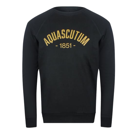 Aquascutum Old School Rundhalsausschnitt, Schwarze Trainingshose, Set - Image 2