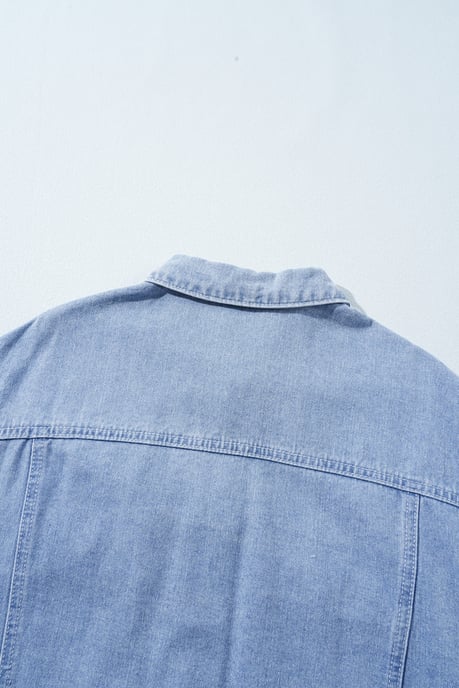 Denim Karierte Flanelljacke - Image 5