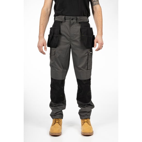 Caterpillar Nexus Holster Stretch Pocket Baumwolle Herren Grau Outdoor-Hosen - Image 2