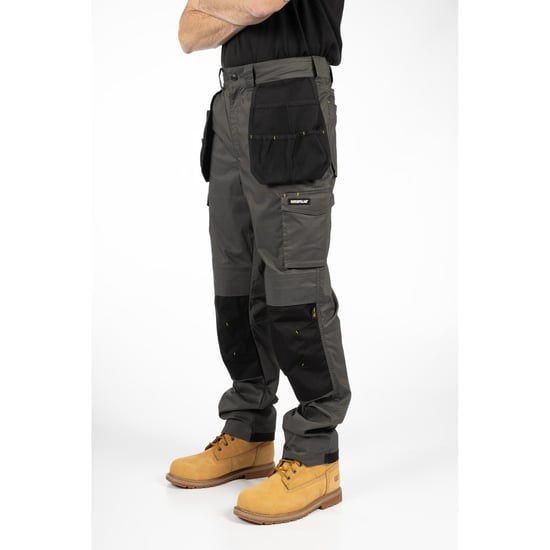 Caterpillar Nexus Holster Stretch Pocket Baumwolle Herren Grau Outdoor-Hosen - Image 4