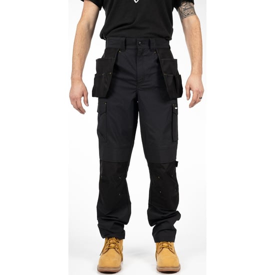 Caterpillar Nexus Holster Stretch Pocket Baumwoll Herren Schwarz Outdoor-Hosen - Image 2