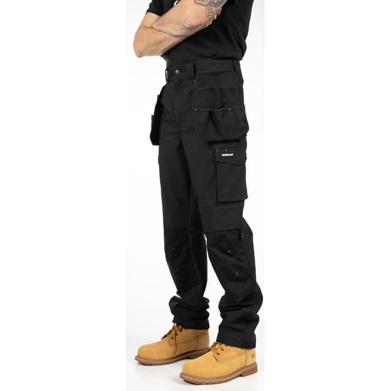 Caterpillar Nexus Holster Stretch Pocket Baumwoll Herren Schwarz Outdoor-Hosen - Image 4