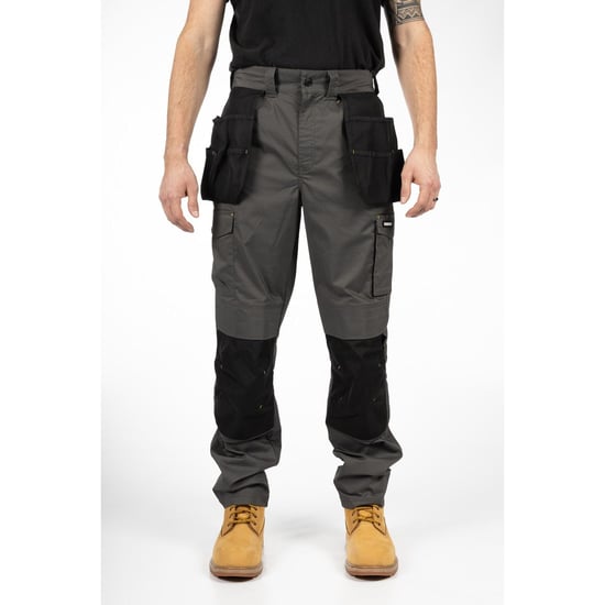 Caterpillar Nexus Holster Stretch Pocket Baumwoll Herren Grau Outdoor-Hosen - Image 2