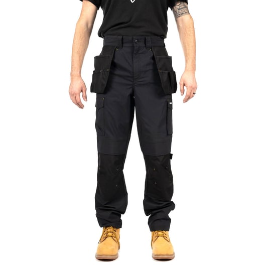 Caterpillar Nexus Holster Stretch Pocket Baumwoll Herren Schwarz Outdoor-Hose - Image 1