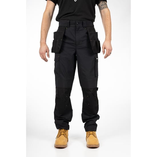 Caterpillar Nexus Holster Stretch Pocket Baumwoll Herren Schwarz Outdoor-Hose - Image 2