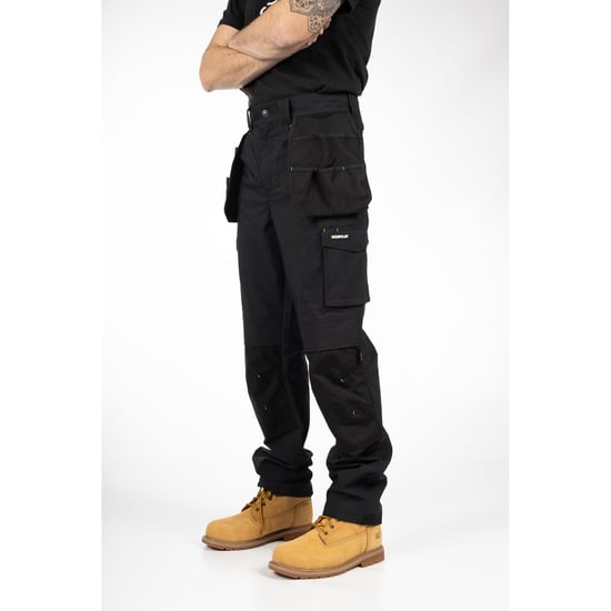 Caterpillar Nexus Holster Stretch Pocket Baumwoll Herren Schwarz Outdoor-Hose - Image 4