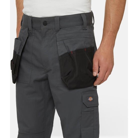 Dickies Mehrfach-Taschen Utility Polyester Herren Graue Arbeitshose - Image 4