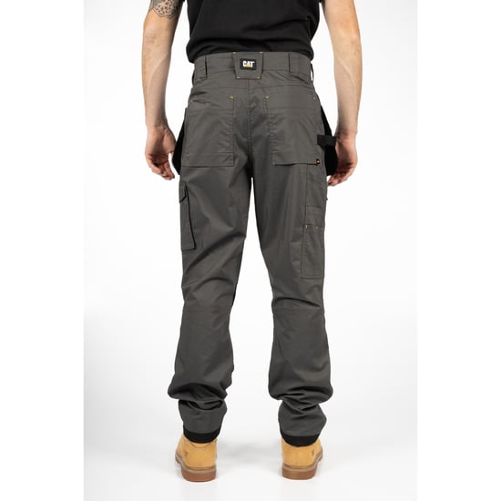 Caterpillar Nexus Holster Stretch-Tasche Baumwoll-Herren Outdoor-Hosen Grau - Image 3