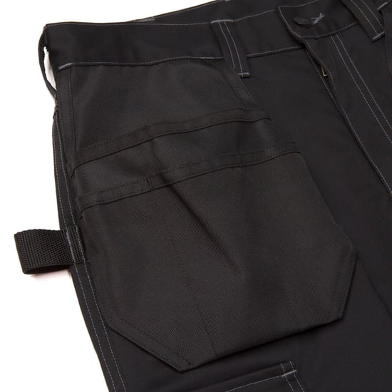 Caterpillar Essential Knie-Taschen Stretch Holster Polyester Herren schwarze Outdoor-Hosen - Image 5