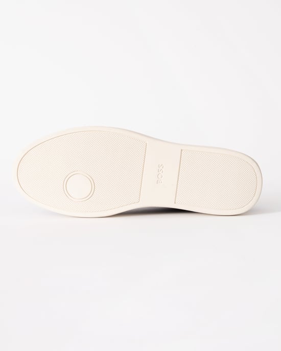Herren Lässige Leder Sneaker in Dunkelblau - Image 3