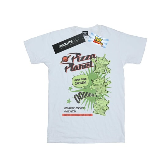 Disney Herren Toy Story 4 Pizza Planet Little Green Herren T-Shirt (weiß) - Image 1