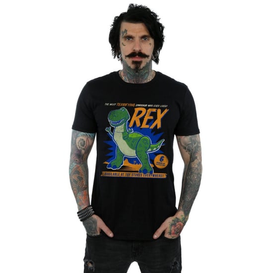 Disney Herren Toy Story 4 Rex Terrifying Dinosaur T-Shirt (schwarz) - Image 3
