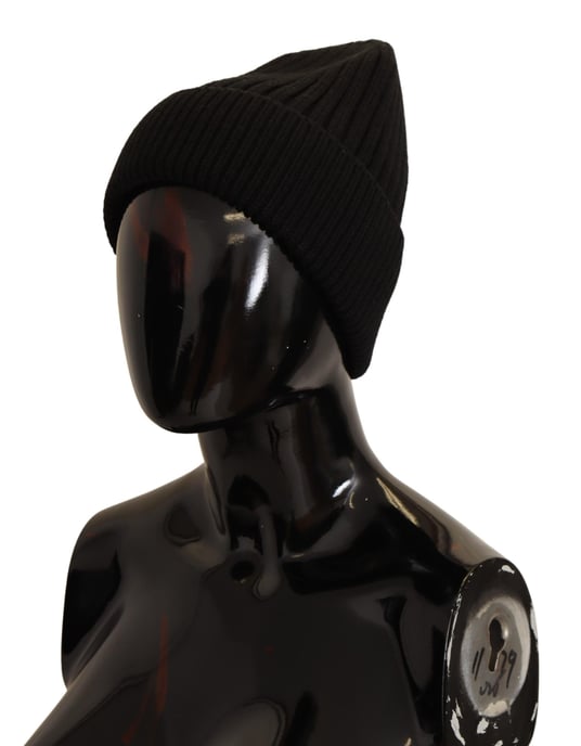 Dolce & Gabbana Black Wool Treen Women Winter Winter Women's Hat - Image 2