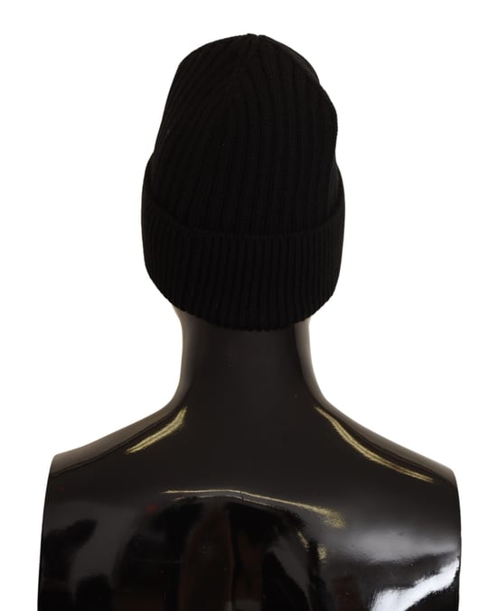 Dolce & Gabbana Black Wool Treen Women Winter Winter Women's Hat - Image 3