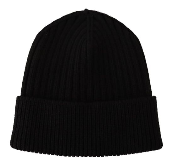 Dolce & Gabbana Black Wool Treen Women Winter Winter Women's Hat - Image 5