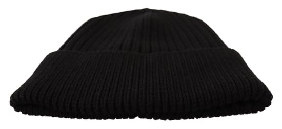 Dolce & Gabbana Black Wool Treen Women Winter Winter Women's Hat - Image 6