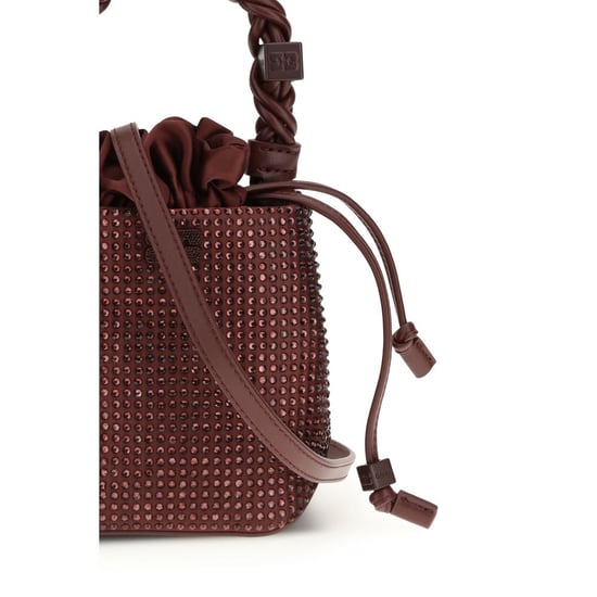 Bordeaux recycelte Polyester-Handtasche - Image 3