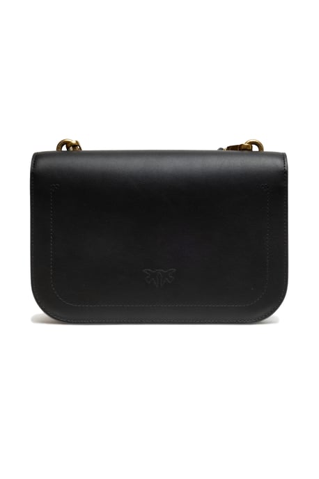 Schwarze Leder Love Bell Klassische Schultertasche - Image 2