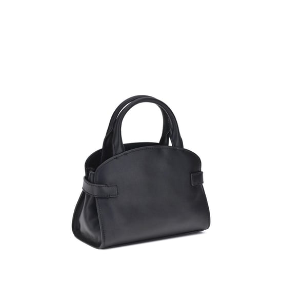 Schwarze Kalbsleder Bos Taurus Handtasche - Image 2