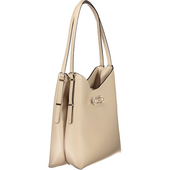 Beige Polyethylen-Handtasche - Image 2
