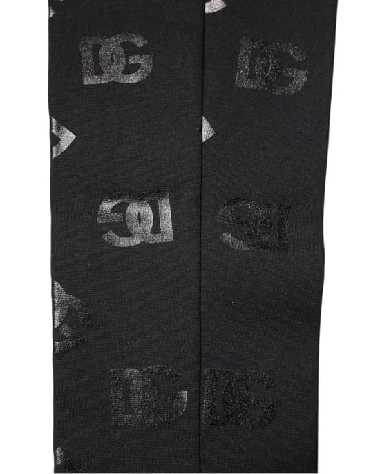 Schwarze DG Logo Monogramm Wolle Stretch Armstützen - Image 4