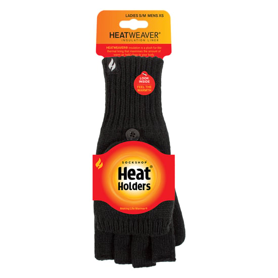 Damen Herren Thermo-Umwandlungs-Handschuhe mit fingerloser Option - Image 2