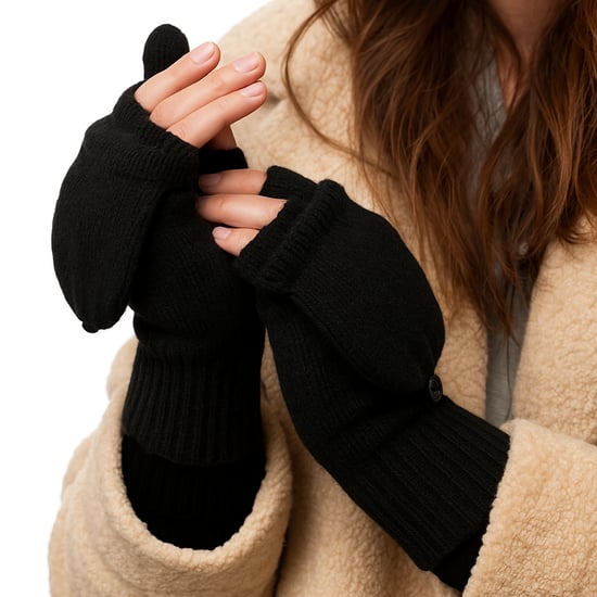 Damen Herren Thermo-Umwandlungs-Handschuhe mit fingerloser Option - Image 4