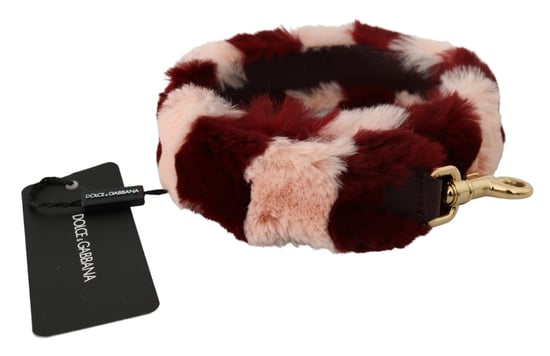 Dolce & Gabbana Pink Red Lapin Fur accessoire épaule - Image 2