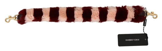 Dolce & Gabbana Pink Red Lapin Fur accessoire épaule - Image 3