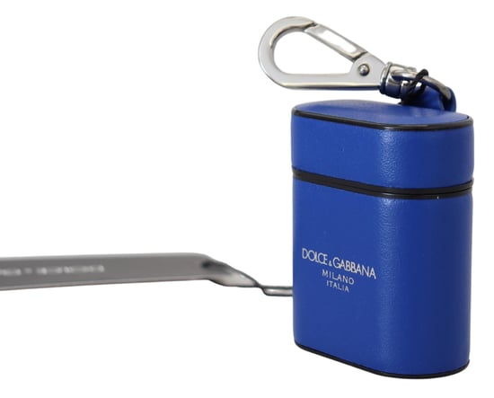 Dolce & Gabbana Elegante Blaue Leder-Airpods-Hülle für Damen - Image 2