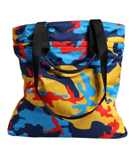 Mehrfarbige Camouflage Nylon Einkaufstasche - Image 4