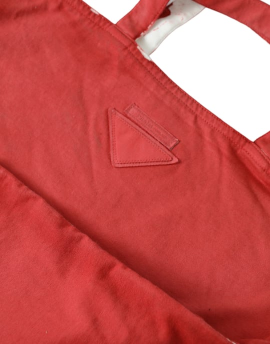 Rotes Jersey-Stoff-Logo-Schulter-Einkaufsbeutel - Image 2