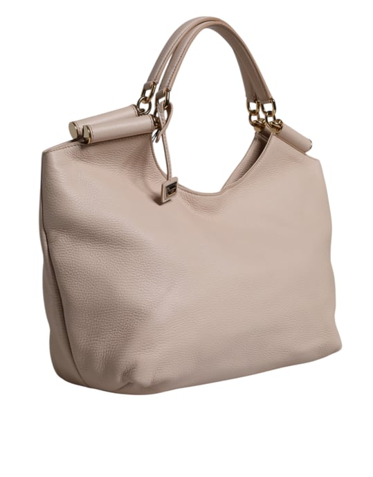 Hellrosa Rehleder-Logo-Plakette Tote mit Oberhandgriff Tasche - Image 2