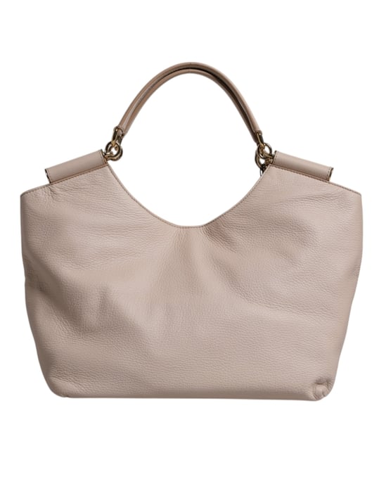 Hellrosa Rehleder-Logo-Plakette Tote mit Oberhandgriff Tasche - Image 3