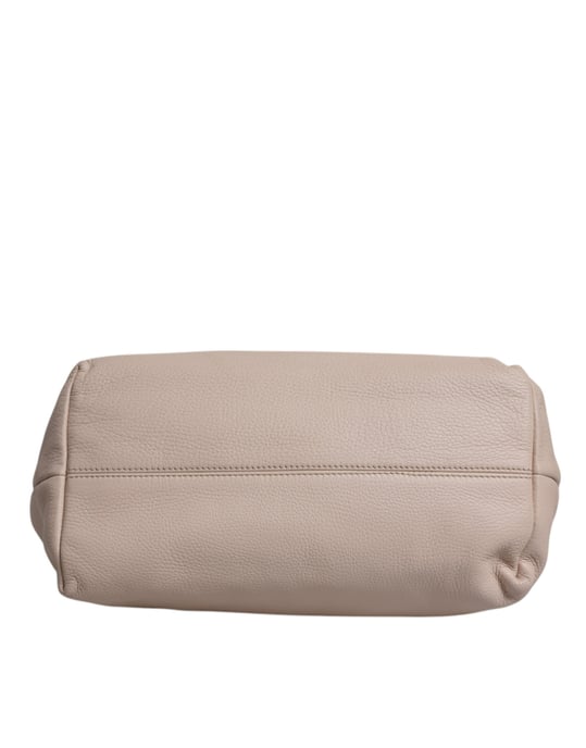 Hellrosa Rehleder-Logo-Plakette Tote mit Oberhandgriff Tasche - Image 4