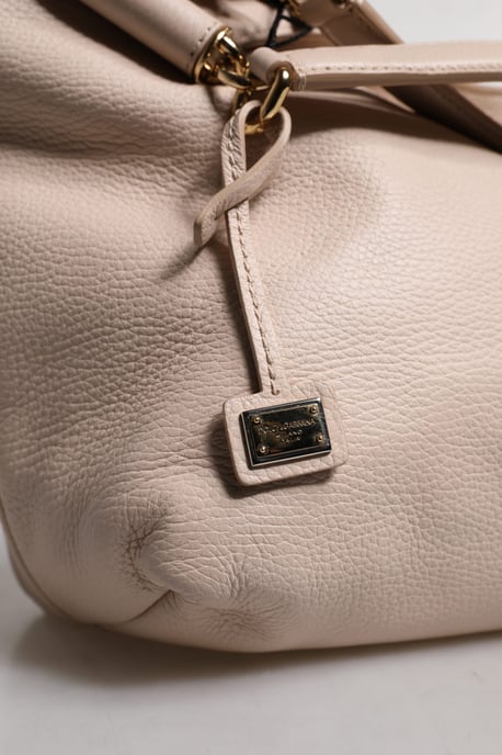 Hellrosa Rehleder-Logo-Plakette Tote mit Oberhandgriff Tasche - Image 5