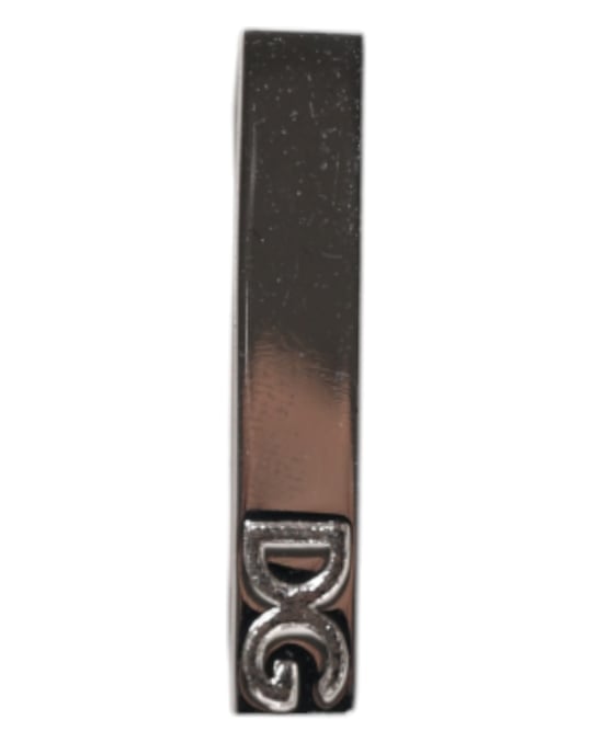Silberfarbener Messing-Logo-gemarkt Krawattenklammer - Image 1
