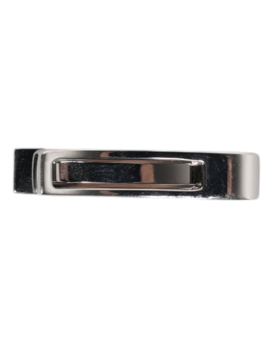 Silberfarbener Messing-Logo-Krawattenclip - Image 5